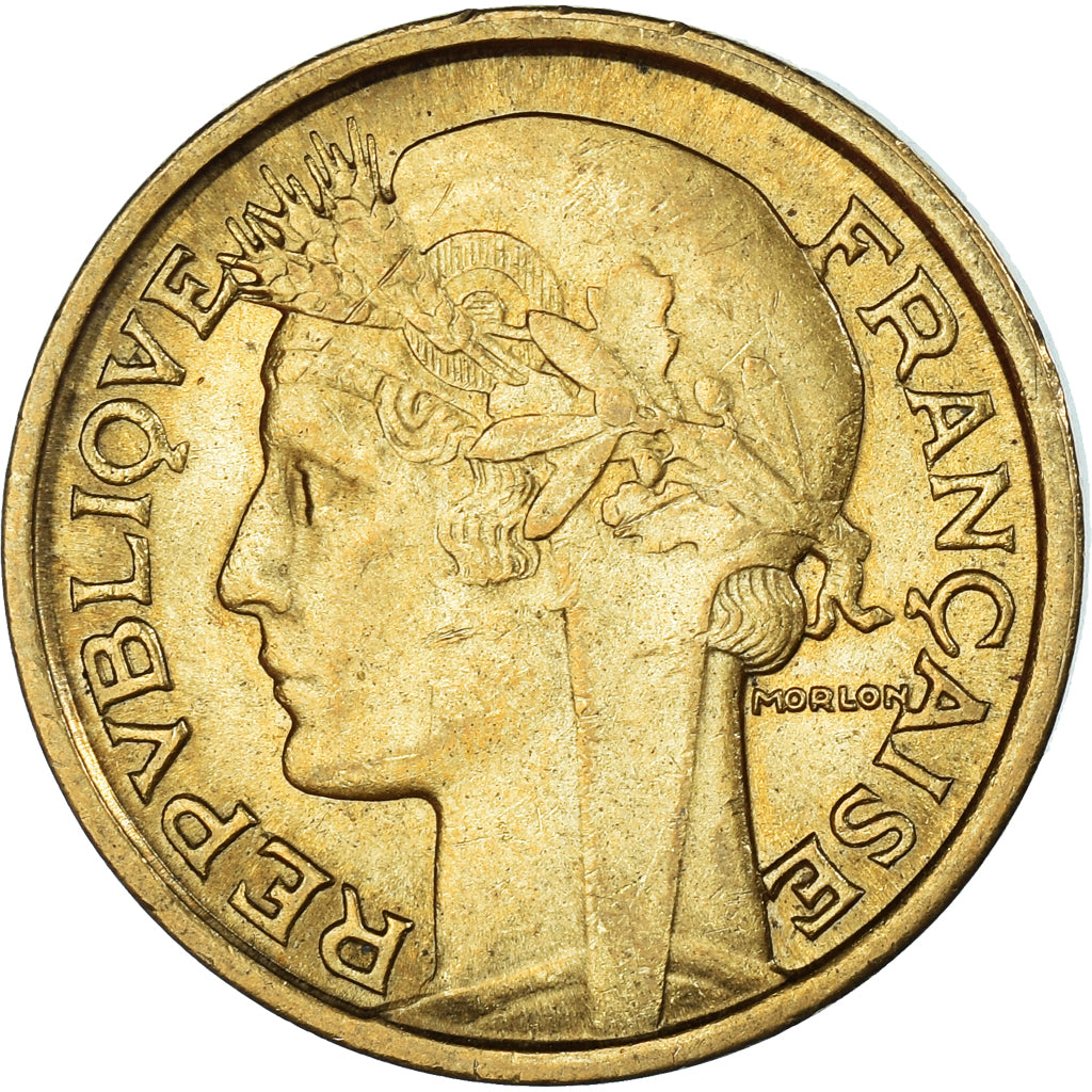 Coin, France, Morlon, 2 Francs, 1933, AU(50-53), Aluminum-Bronze, KM:886