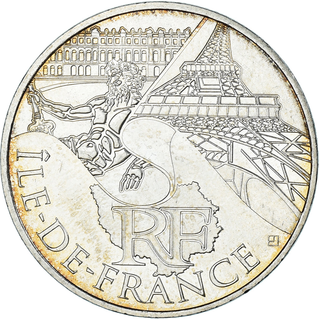 Francia, 10 Euro, 2011, Paris, Ile De France, EBC+, Plata, KM:1739