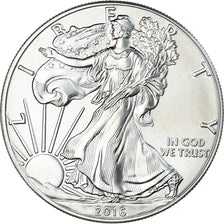 Moneta, USA, Dollar, 2016, American Silver Eagle, MS(63), Srebro