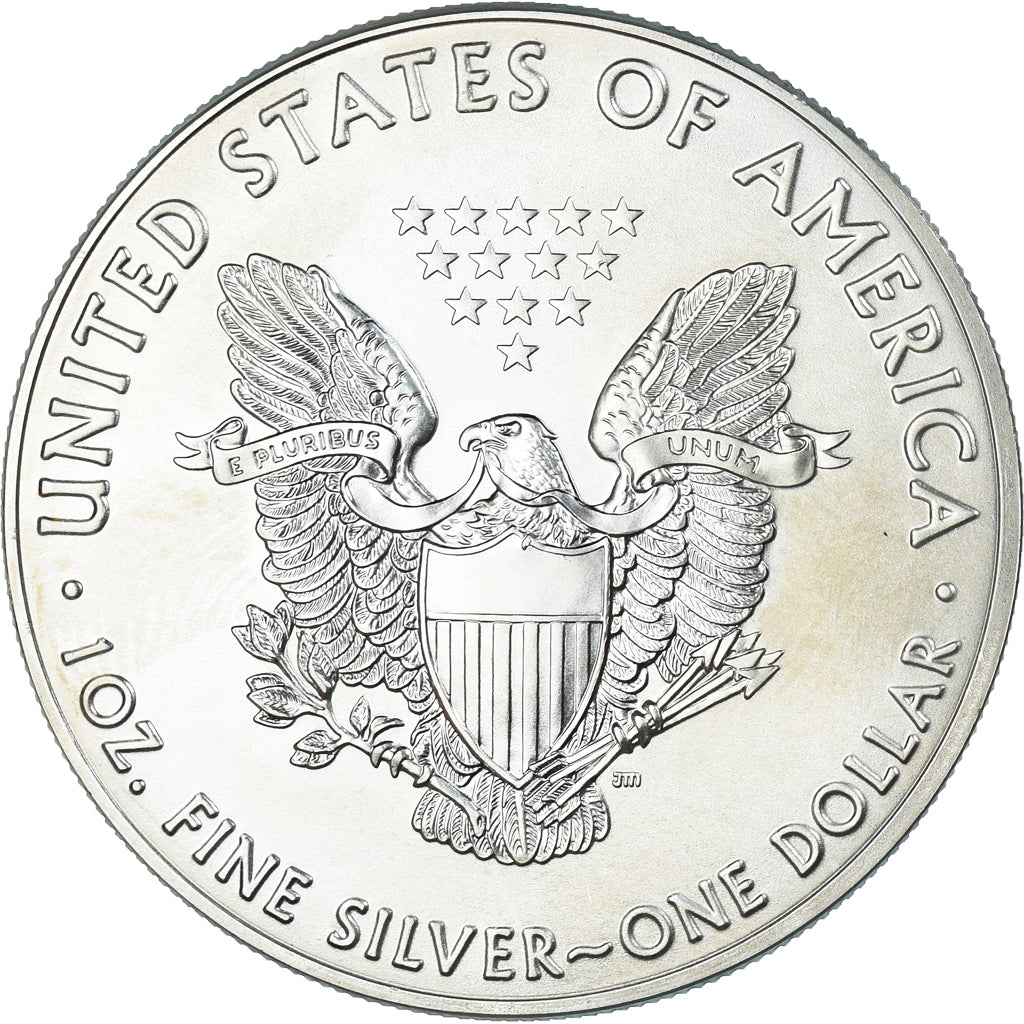 Moeda, Estados Unidos da América, Dollar, 2016, American Silver Eagle, MS(63)