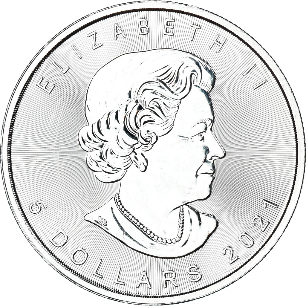 Monnaie, Canada, 5 Dollars, 2021, Maple Leaf, SPL, Argent