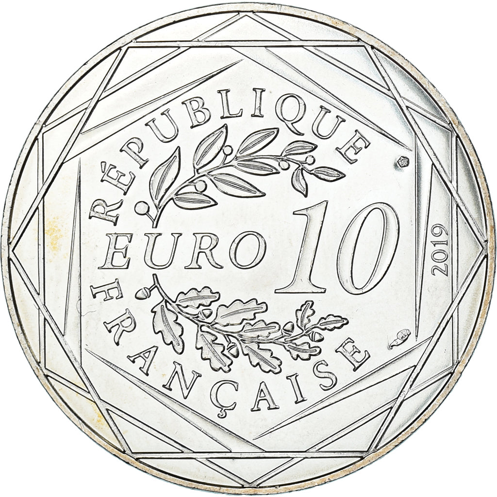 France, 10 Euro, 2019, Louis XIV, MS(60-62), Silver