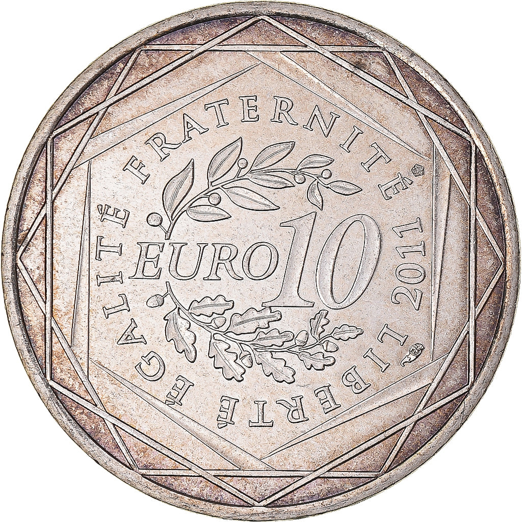 France, 10 Euro, 2011, Pays De La Loire, SUP, Argent