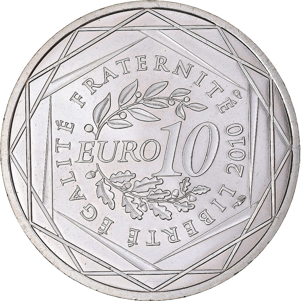 Francia, 10 Euro, 2010, Pays De La Loire, SC, Plata