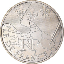 France, 10 Euro, 2010, Ile De France, MS(60-62), Silver