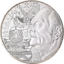 France, 10 Euro, 2020, Jacques Chirac, MS(63), Silver
