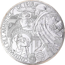 France, 10 Euro, 2018, Centenaire de l'Armistice 1918, SPL, Argent
