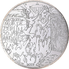 France, 10 Euro, 2019, Monnaie de Paris, Chute du mur de Berlin, MS(64), Silver