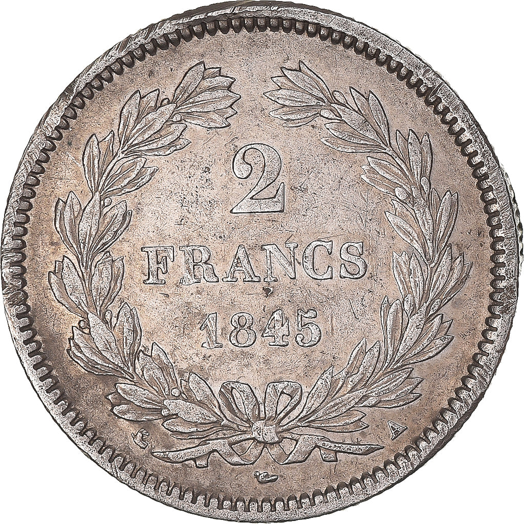 Monnaie, France, Louis-Philippe, 2 Francs, 1845, Paris, TTB, Argent