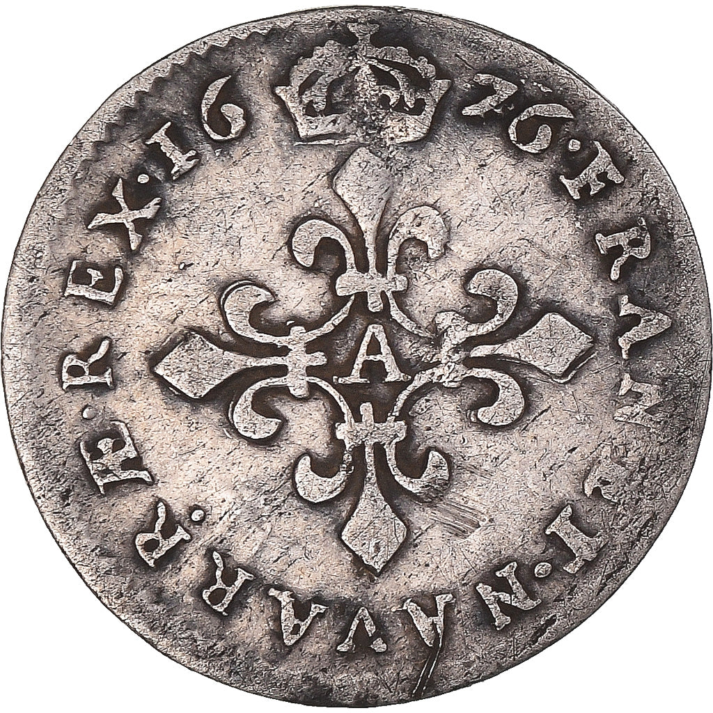 Moeda, França, Louis XIV, 4 Sols dits « des Traitants », 4 Sols, 1676