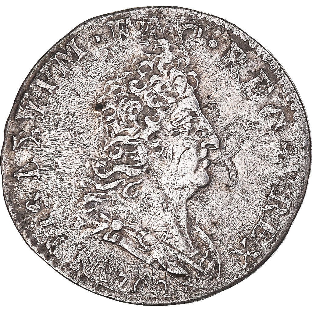 Moneta, Francja, Louis XIV, 5 Sols aux insignes, 5 Sols, 1/16 ECU, 1702, Paris