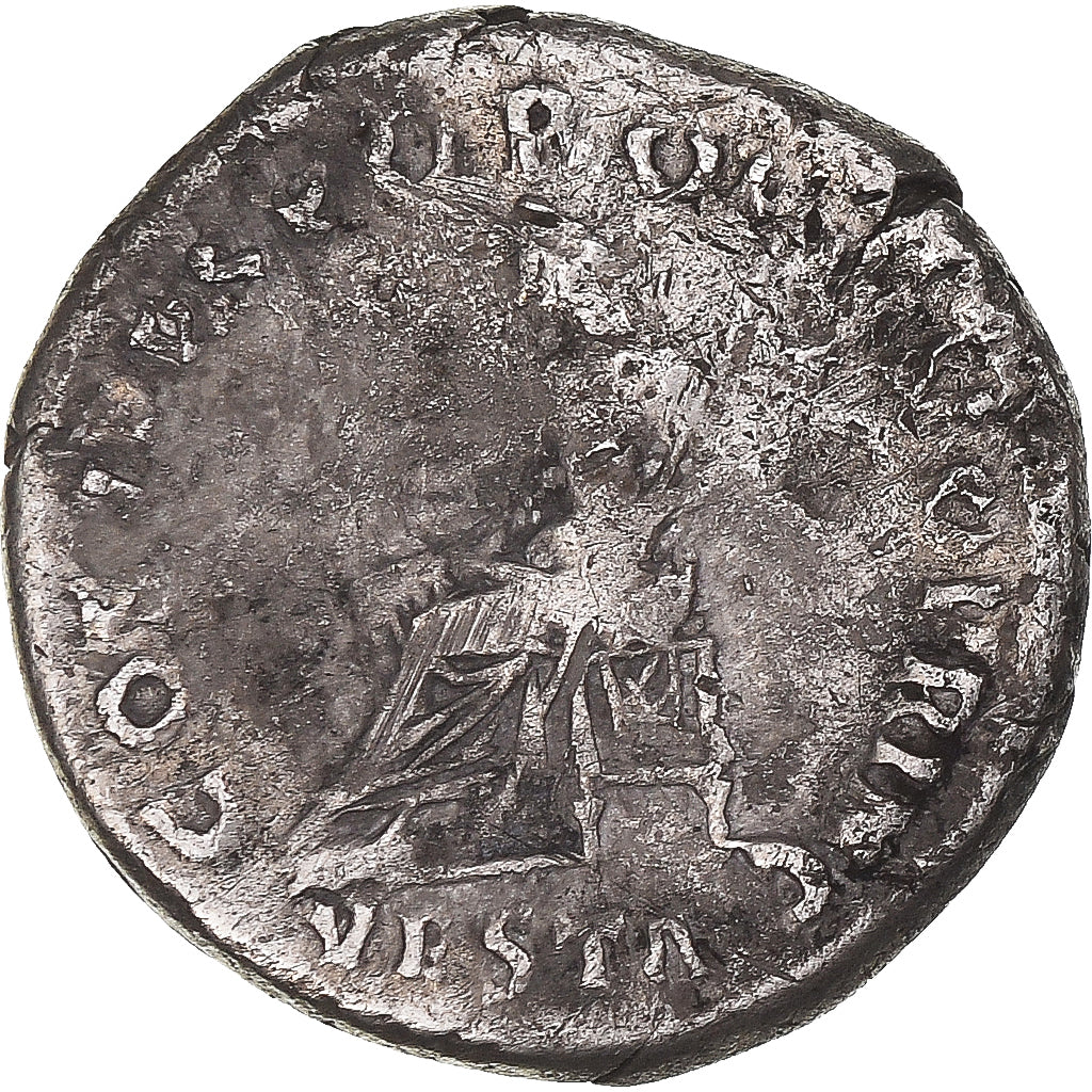 Coin, Trajan, Denarius, 103-111, Rome, Vesta, VF(30-35), Silver, Cohen:644