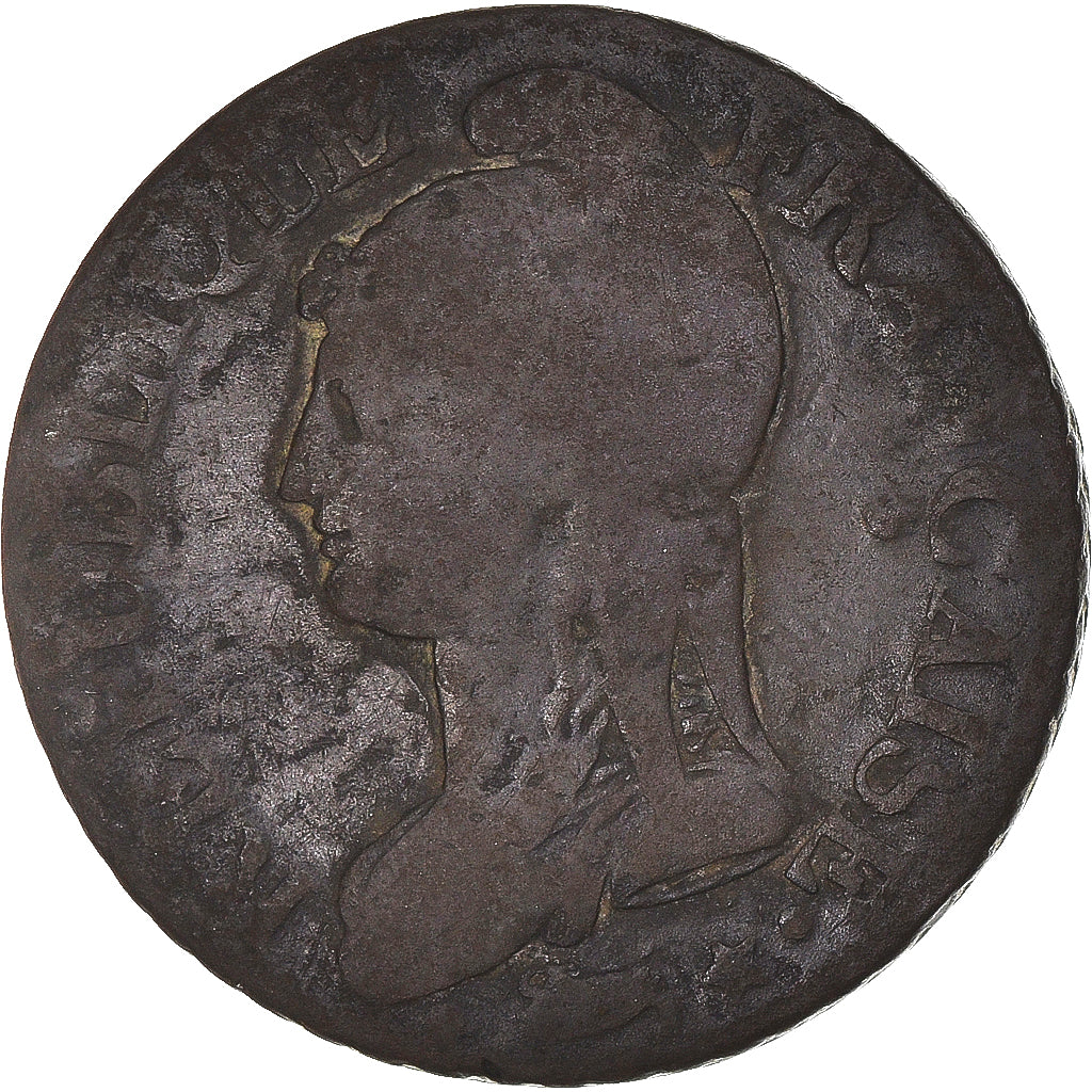 Coin, France, Dupré, 5 Centimes, AN 7, Paris, VG(8-10), Bronze, KM:640.1