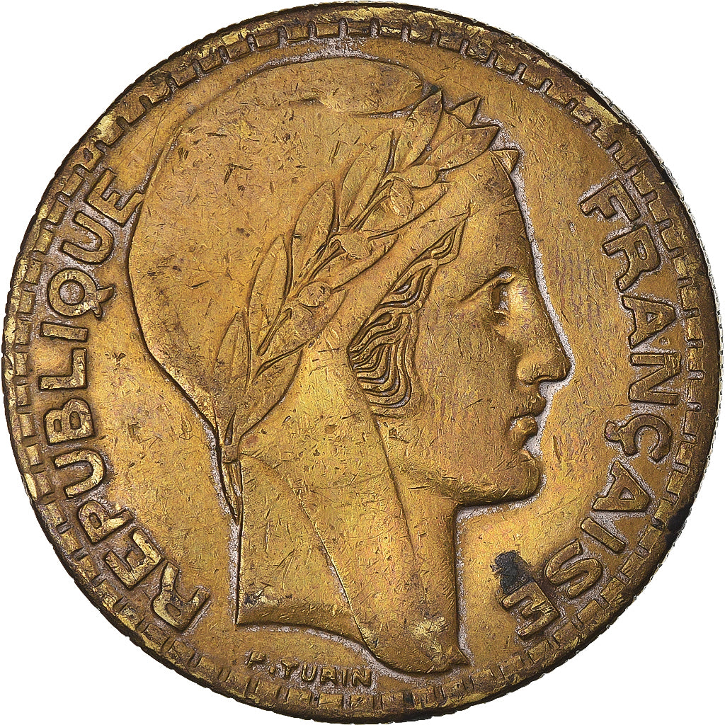 Moeda, França, 20 Francs, 1933, Faux d'Epoque, EF(40-45), laiton, Gadoury:852