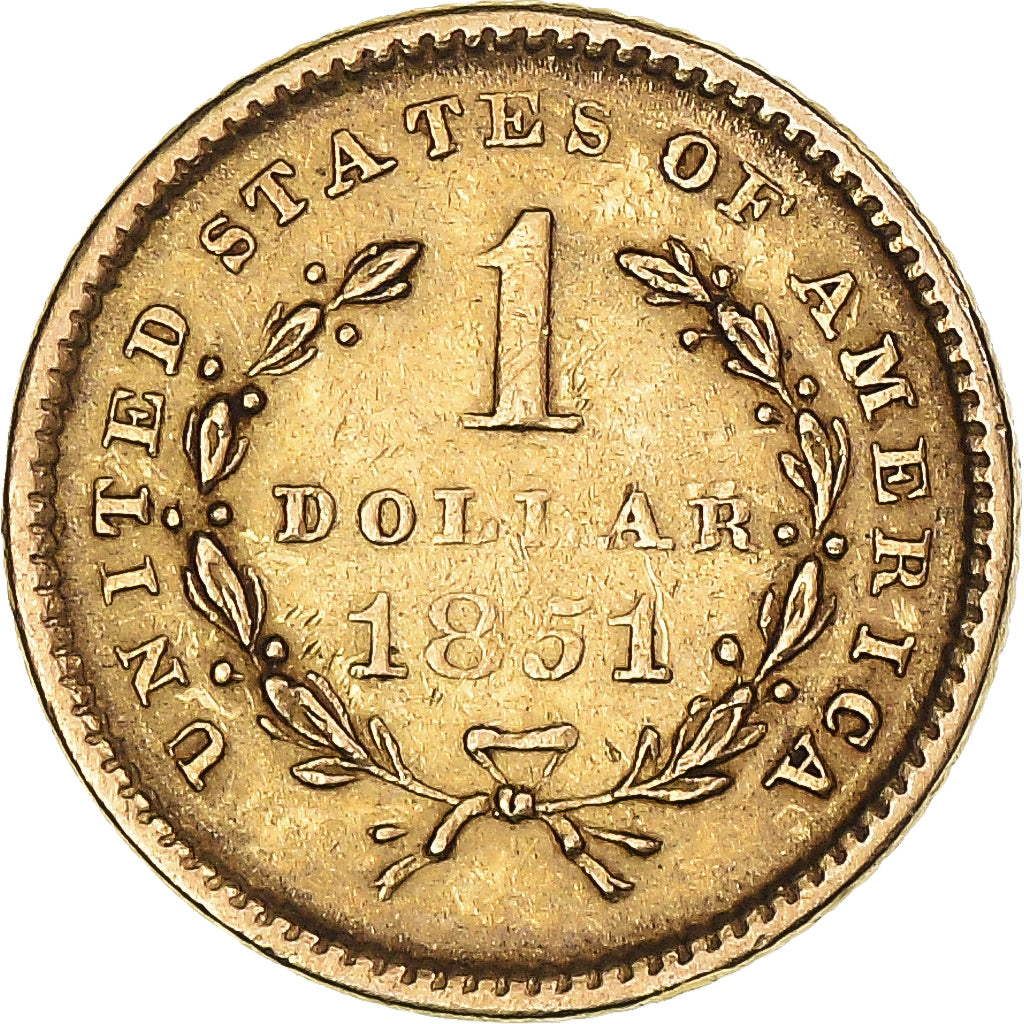 Coin, United States, Liberty Head - Type 1, Dollar, 1851, Philadelphia