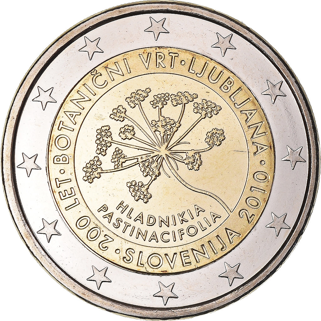 Slowenien, 2 Euro, 2010, UNZ+, Bi-Metallic
