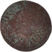 Moeda, França, Louis XIII, Denier Tournois, 1619, Poitiers, VF(20-25), Cobre