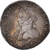 Moeda, França, Charles IX, Teston, 1572, Lyon, F(12-15), Prata
