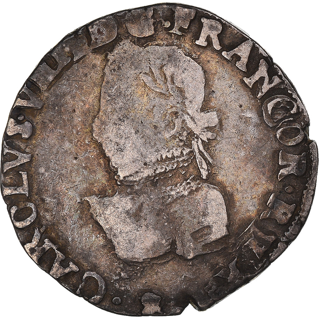 Monnaie, France, Charles IX, Teston, 1575, Aix-en-Provence, TB, Argent