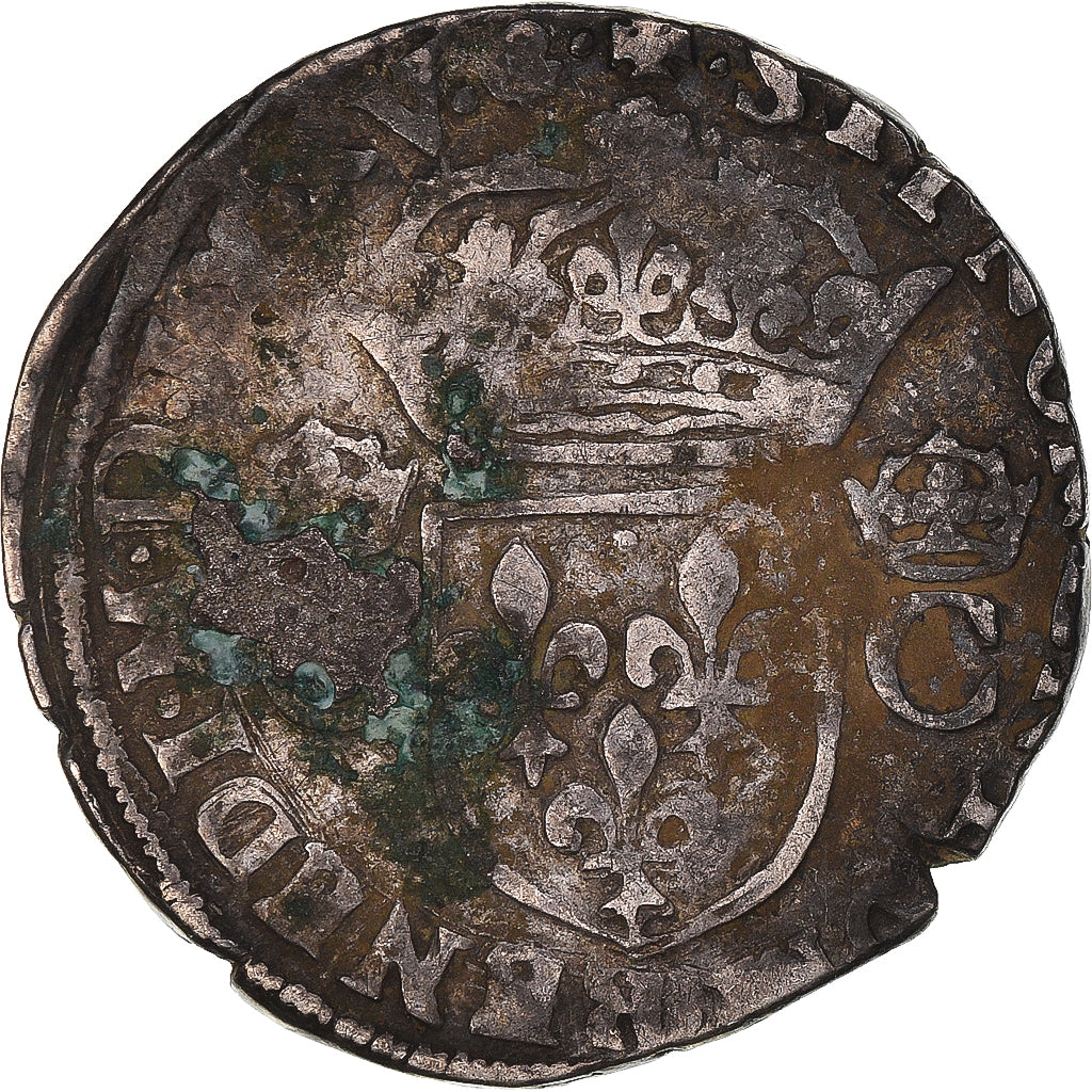 Monnaie, France, Charles IX, Teston, 1575, Aix-en-Provence, TB, Argent
