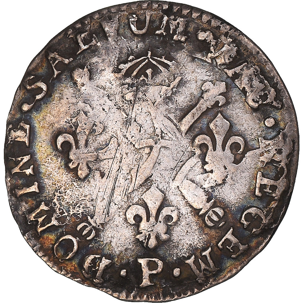 Moneta, Francia, Louis XIV, 5 Sols aux insignes, 1702, Dijon, MB, Argento
