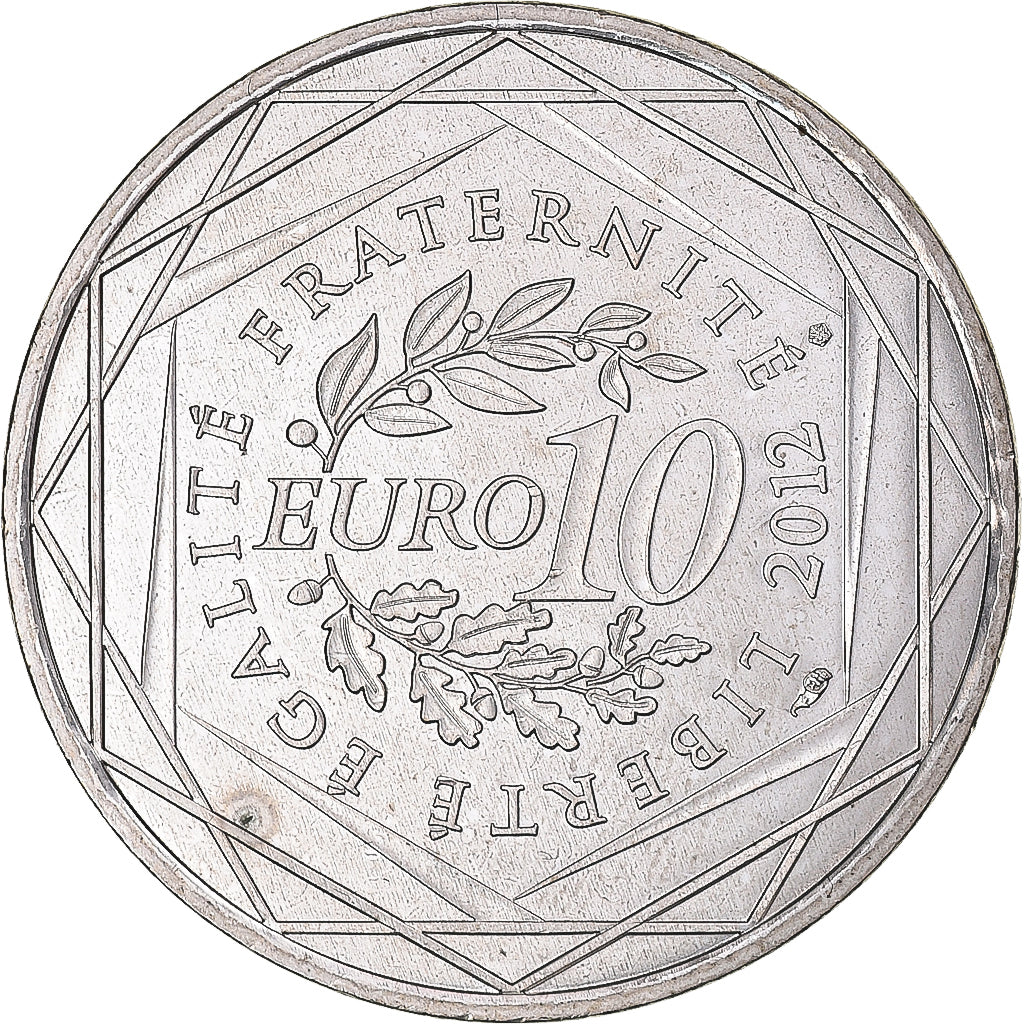 Francia, 10 Euro, 2012, Guyane, SPL, Argento