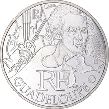 France, 10 Euro, 2012, Guadeloupe, MS(63), Silver