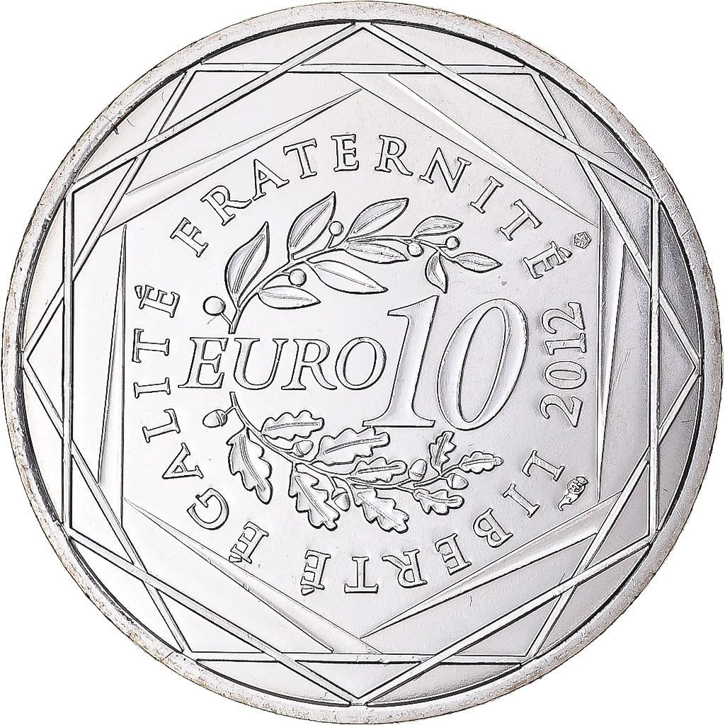 Francia, 10 Euro, 2012, Haute-Normandie, SC, Plata