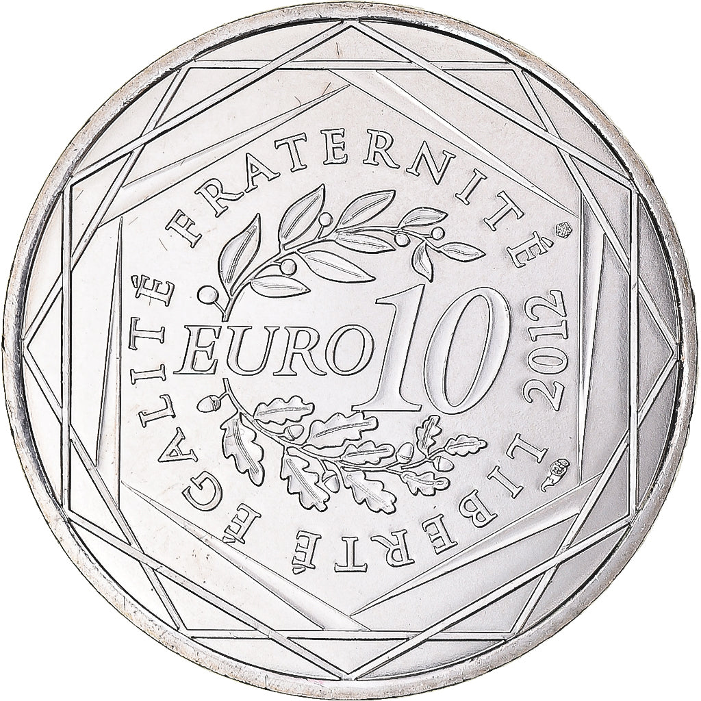 Francia, 10 Euro, 2012, Limousin, SC, Plata