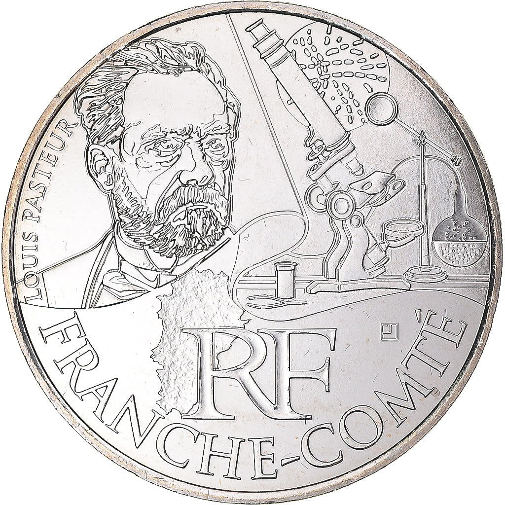 Francia, 10 Euro, 2012, Franche-Comté, SC, Plata