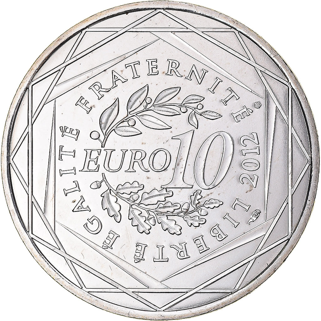 France, 10 Euro, 2012, Languedoc roussillon, MS(63), Silver