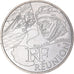 Francja, 10 Euro, 2012, Réunion, MS(63), Srebro