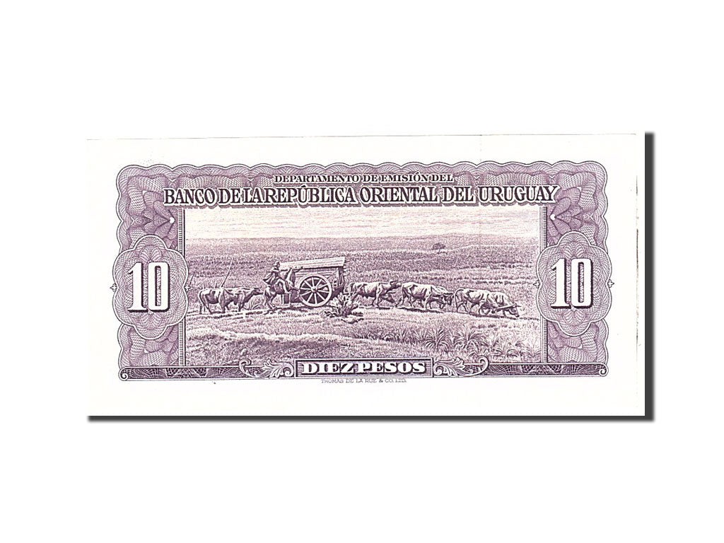 Uruguay, 10 Pesos, 1939, KM:37D, Undated, UNC(65-70)