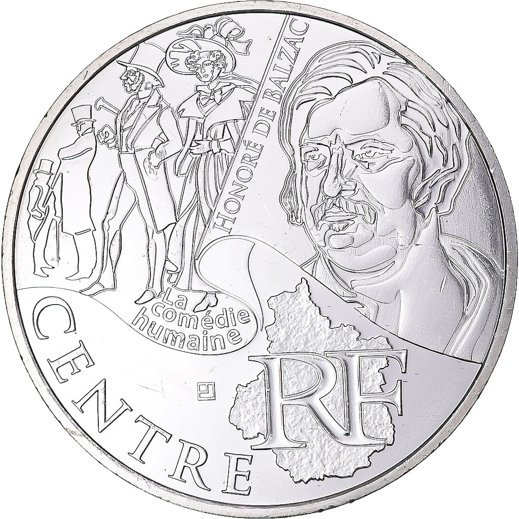 Francia, 10 Euro, 2012, Centre, SC, Plata