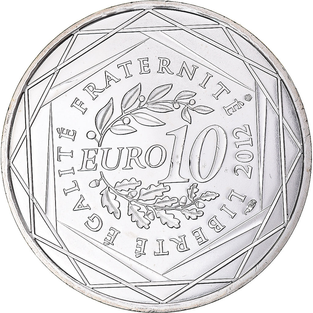 Francia, 10 Euro, 2012, Centre, SC, Plata