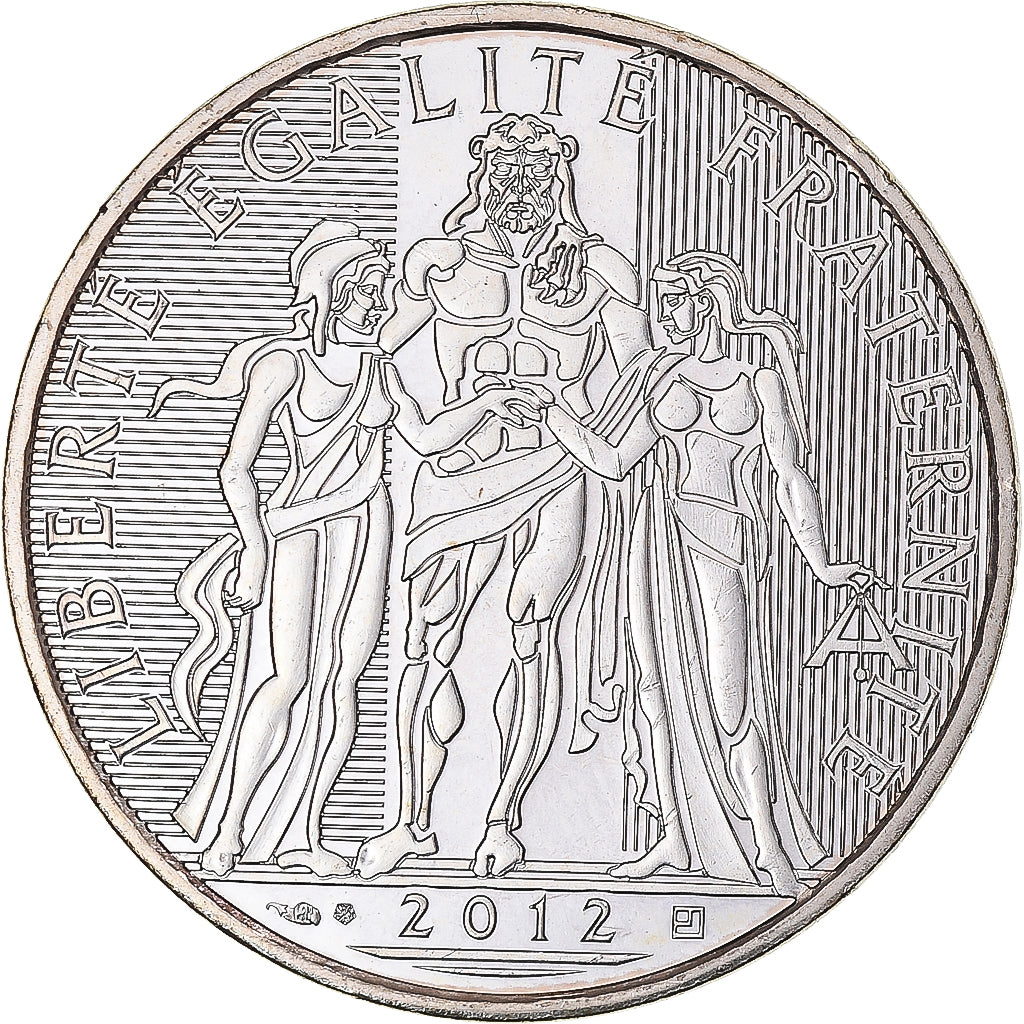 France, 10 Euro, 2012, Hercule, SPL, Argent