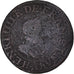 Coin, France, Henri IV, Double Tournois, 1610, Paris, F(12-15), Copper