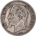Moneta, Francia, Napoleon III, 2 Francs, 1869, Strasbourg, MB+, Argento