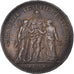 Moneta, Francia, 5 Francs, 1878, Bordeaux, Hercule, BB+, Argento, Gadoury:745a