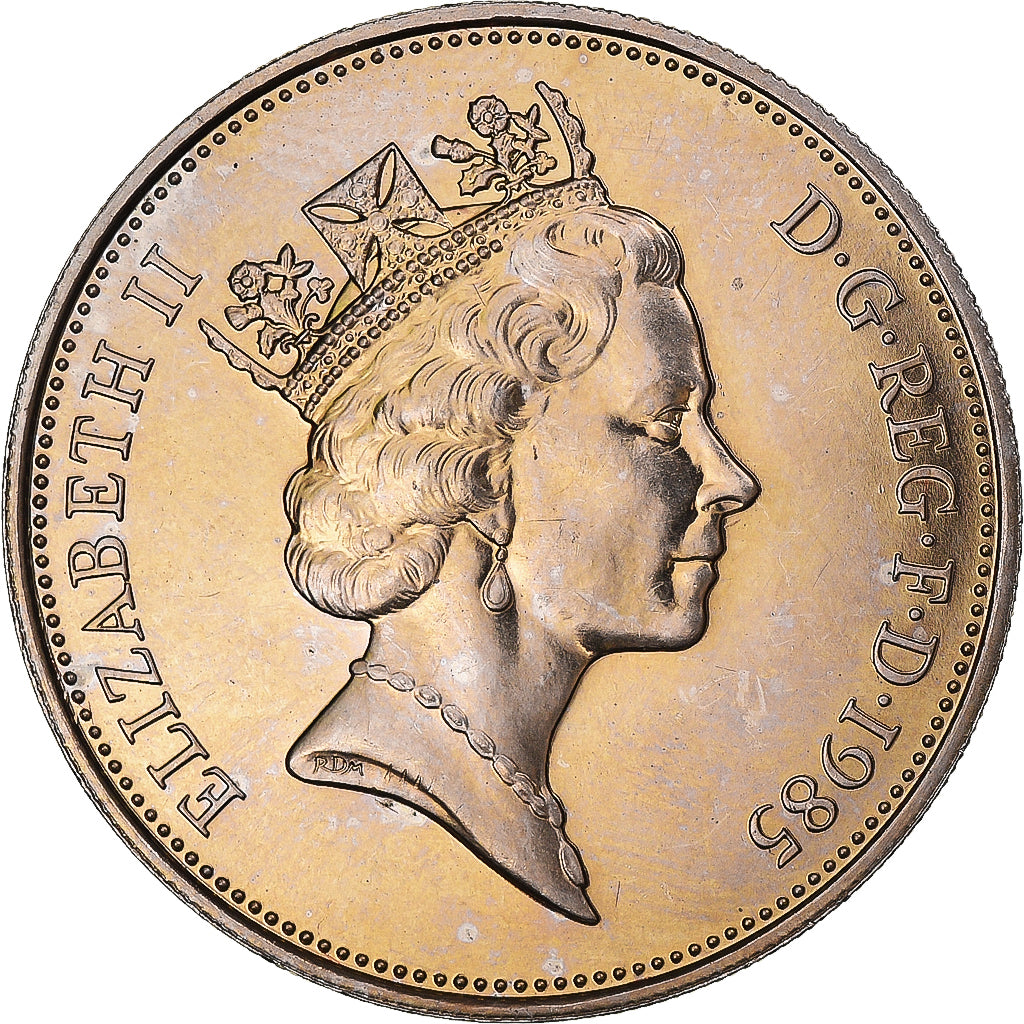 Münze, Großbritannien, 10 Pence, 1985, UNZ+, Kupfer-Nickel