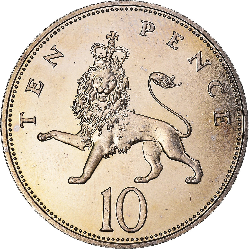 Münze, Großbritannien, 10 Pence, 1985, UNZ+, Kupfer-Nickel