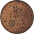 Coin, Great Britain, Victoria, Penny, 1889, AU(50-53), Bronze