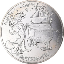 France, 10 Euro, Astérix - Fraternité, 2015, Monnaie de Paris, MS(64), Silver