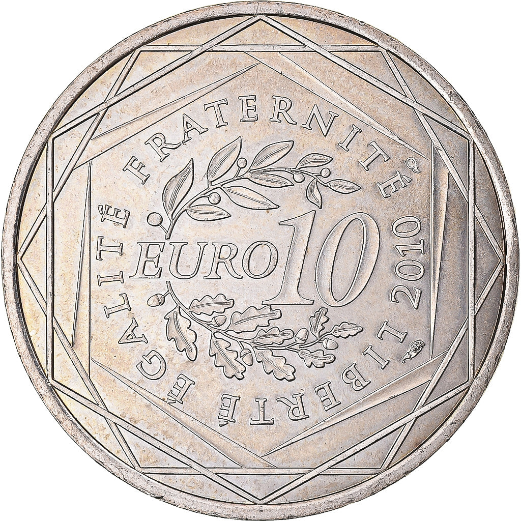 Francia, 10 Euro, 2010, Monnaie de Paris, Nord-Pas De Calais, EBC+, Plata