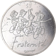 Francia, 10 Euro, Monnaie de Paris, Sempé - Printemps - Fraternité, 2014