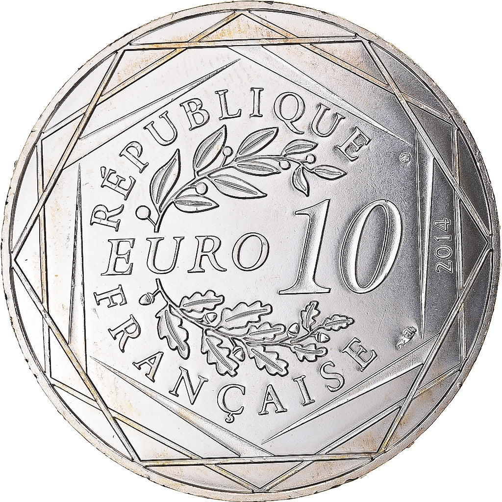 Francia, 10 Euro, Monnaie de Paris, Sempé - Printemps - Égalité, 2014, SC+