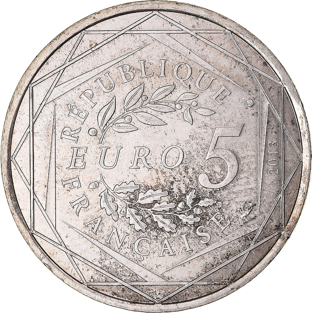 Francia, 5 Euro, 2013, Egalité, EBC+, Plata