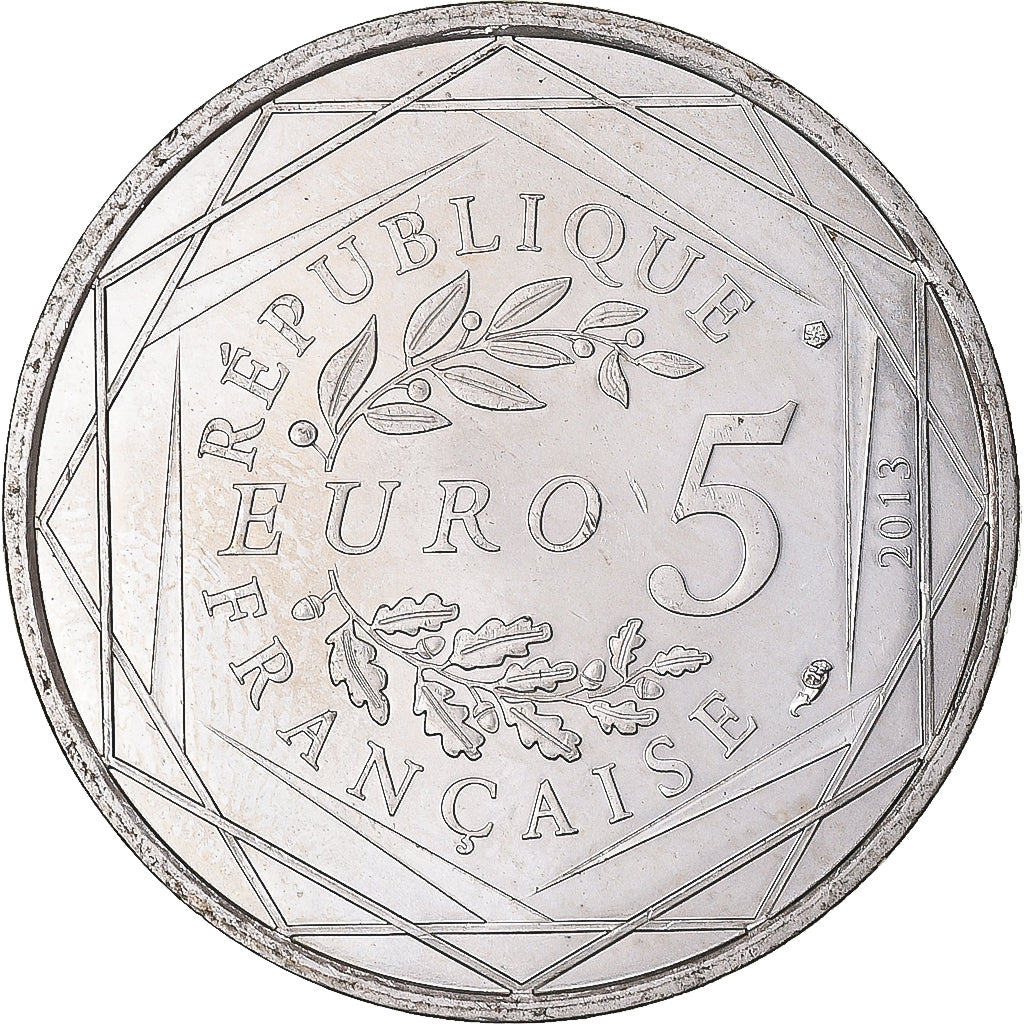 Francia, 5 Euro, 2013, Egalité, EBC+, Plata