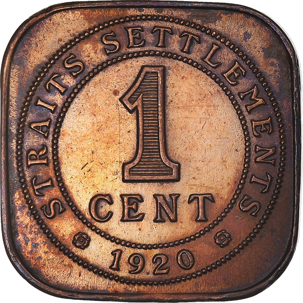 Moneta, Malesia, George V, Cent, 1920, BB, Bronzo