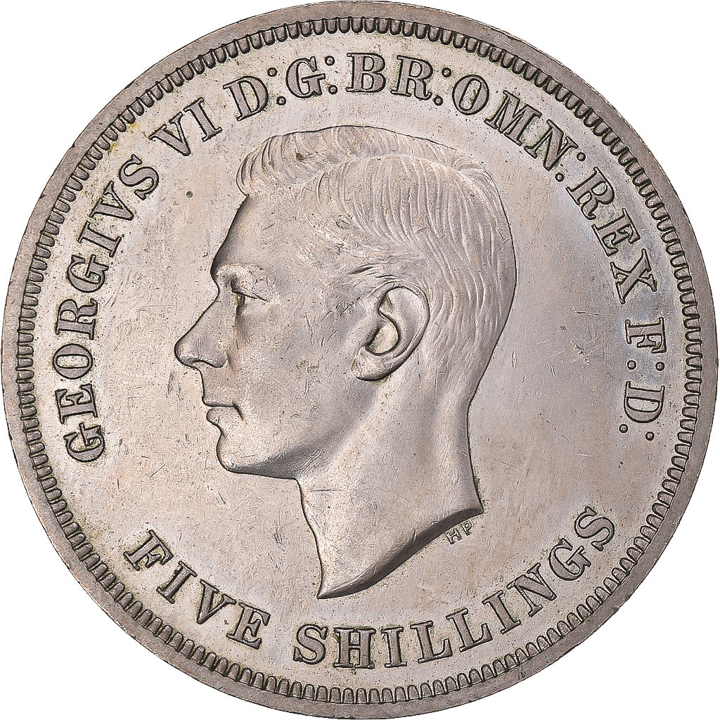 Monnaie, Grande-Bretagne, George VI, 5 Shillings, 1951, TTB+, Cupro-nickel